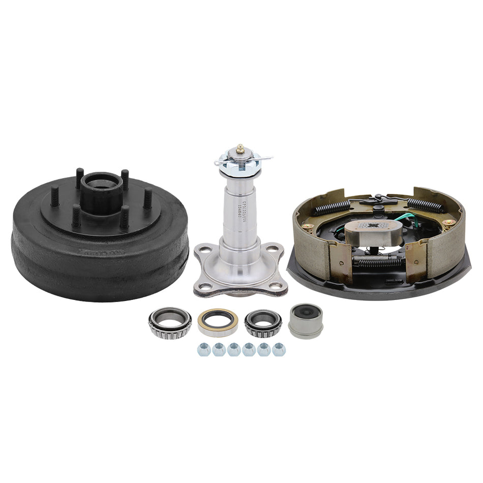6 on 5.5 - Hub Drum & Electric Brake 10" for Spindle #84, 3,500 lb Trailer Axle, L44649/10 & L68149/11 Bearing Seal Kit