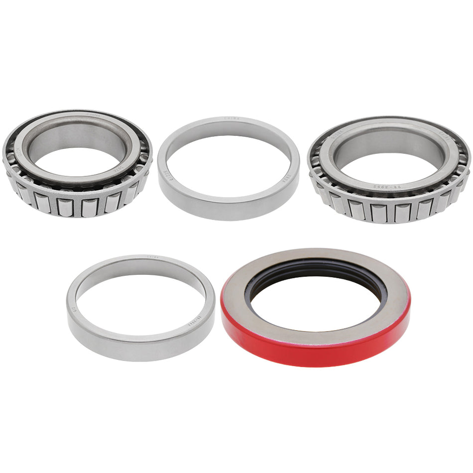 10,000 lbs - Trailer Axle Bearing Kit - Inner Bearing Set 387A/382A, ID: 2.250", OD: 3.813" - Outer Bearing Set 395-S/394A, ID: 2.625", OD: 4.331" - Oil Seal 10-56, Cotter Pin