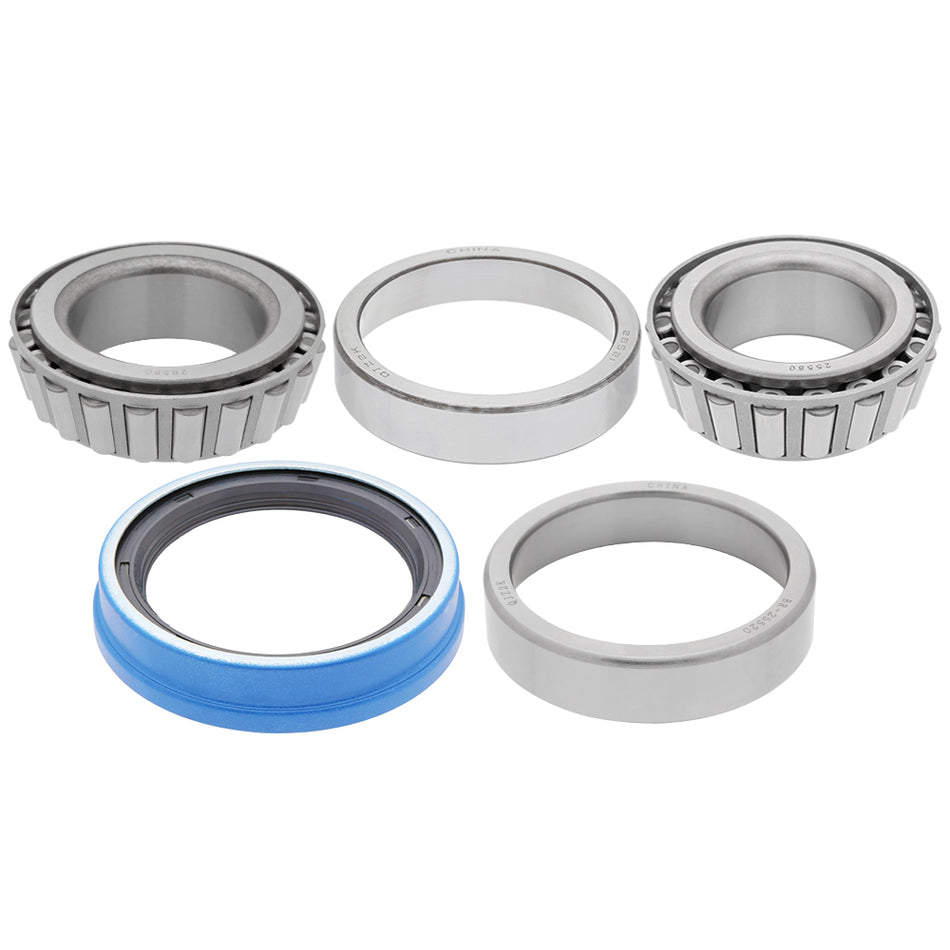 10,000 lbs Trailer Axle Bearing Kit - 10K GD, Inner Bearing Set: 28580/28521, Outer Bearing Set: 25580/25520, Oil Seal 091030, 99 Spindle AL-K0 Rockwell Hayes