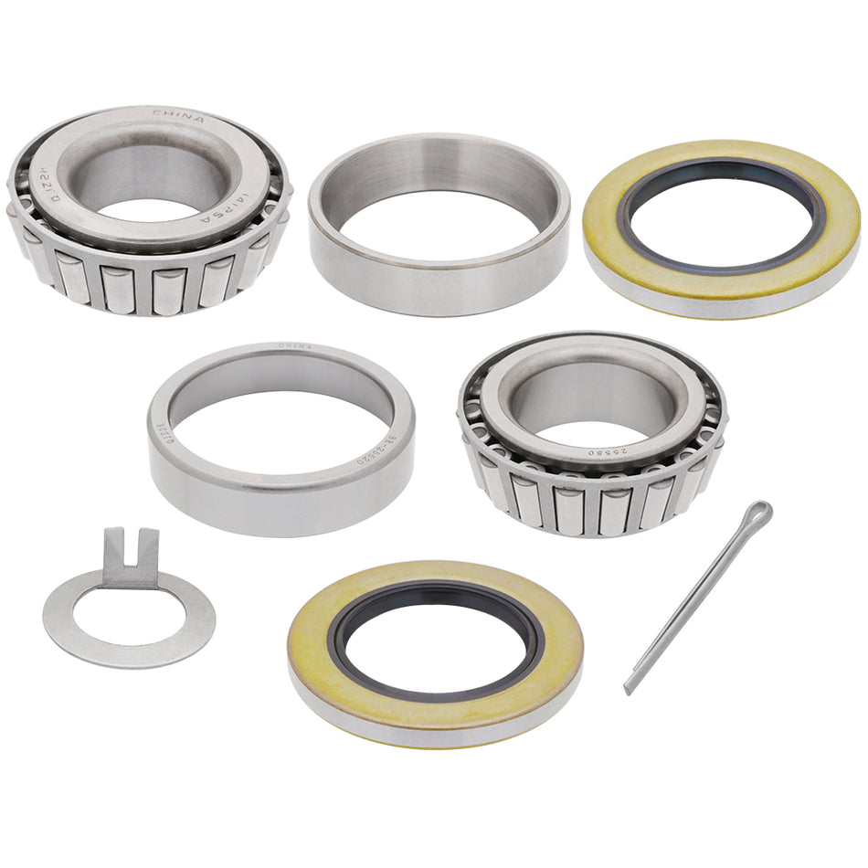 5,200-7,000 lbs Trailer Axle Bearing Kit, 14125A/14276, 25580/25520, 10-10 and 10-36 Seals [Fits Spindle D42, 2.125'' x 3.375'' and 2.250'' x 3.375'']