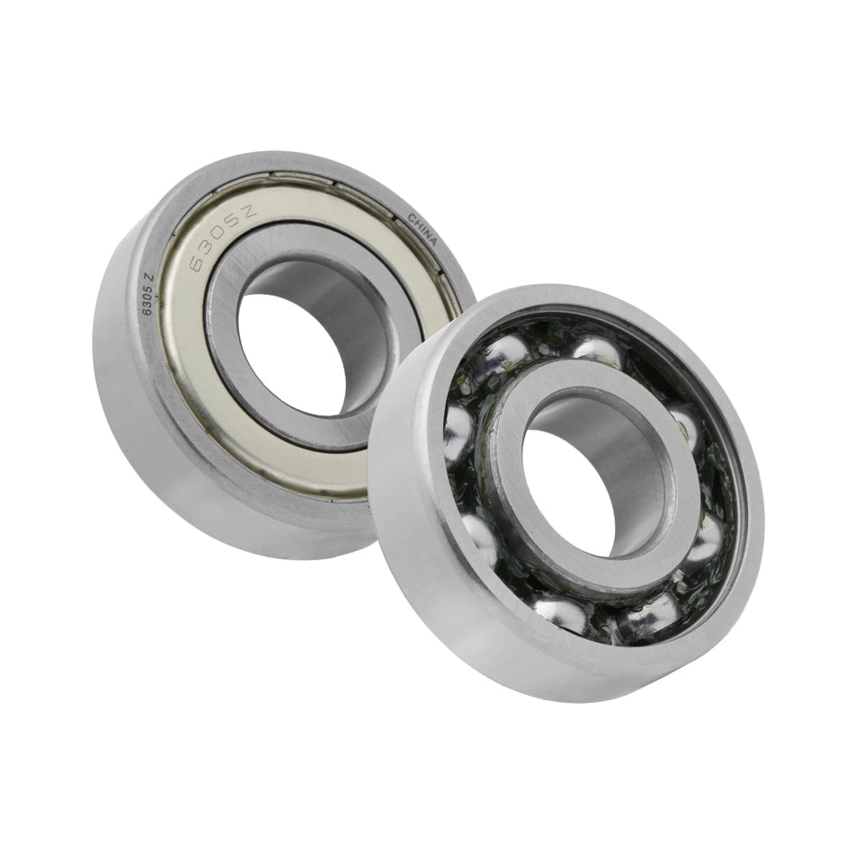 6305 - Deep Groove Radial Ball Bearing, 0.984" Bore (ID)| One-Sided Metal Shield (Z)