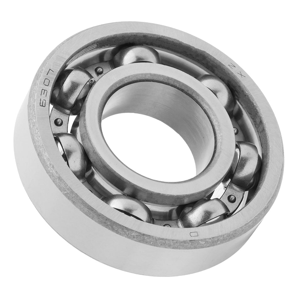 6307 - Deep Groove Radial Ball Bearing with Groove, 1.378" Bore (ID)| Open Style (No Seal)