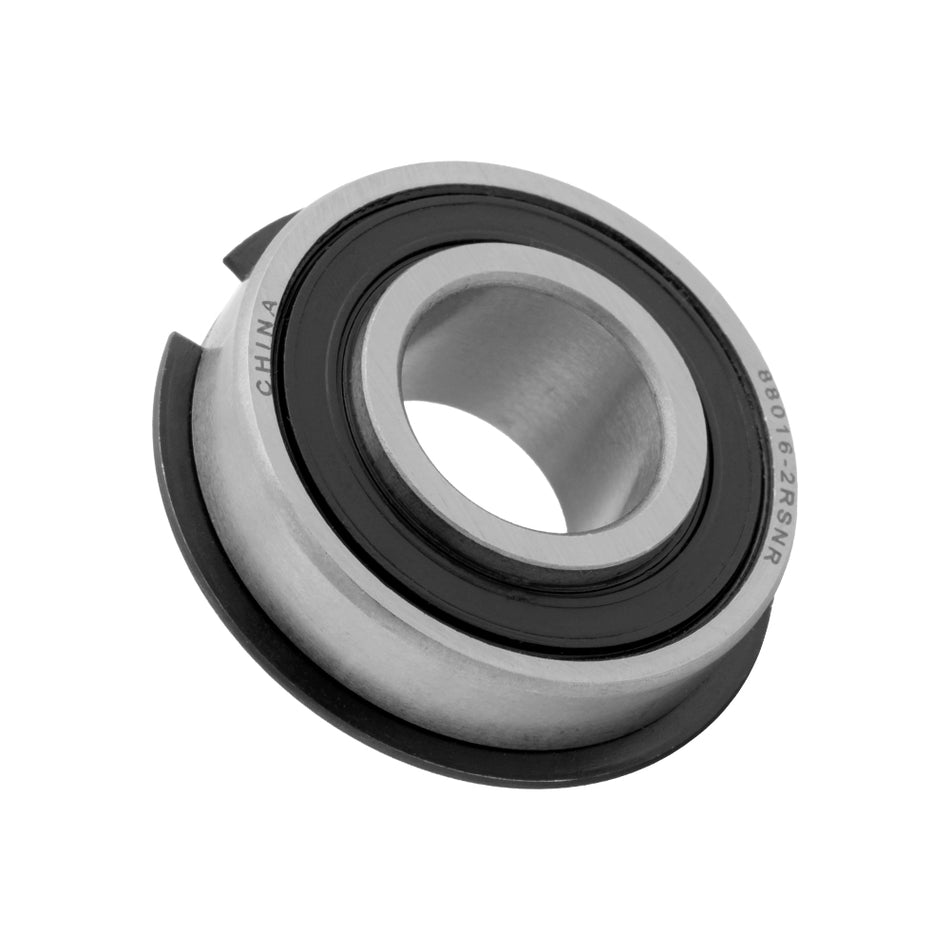 88016-NR - Single Row Radial Ball Bearing with Snap Ring, 0.63 in Bore (ID) - Round Bore