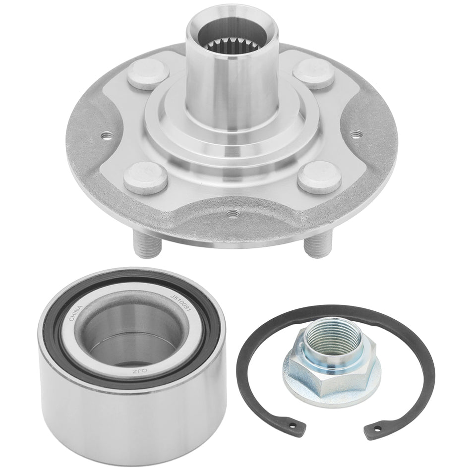 930-464K - Front Wheel Hub Bearing Assembly Repair Kit Compatible With 2007-2008 Honda Fit, 2010-2014 Honda Insight