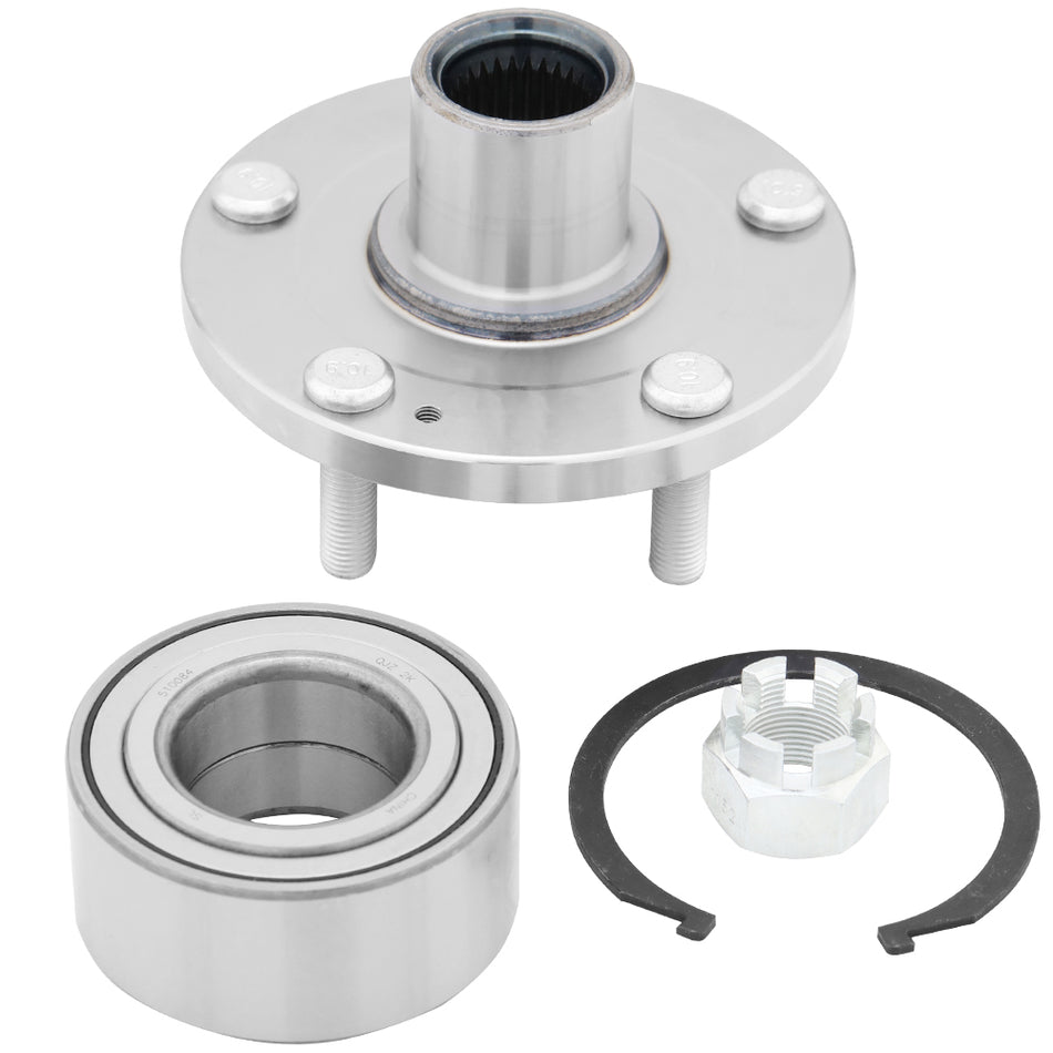 [930-605K + 510034] - Front Wheel Hub Bearing Repair Kit