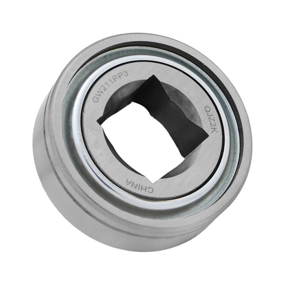 GW211PP3 - Agricultural Bearing, 1.531 in Bore (ID) - Square Bore