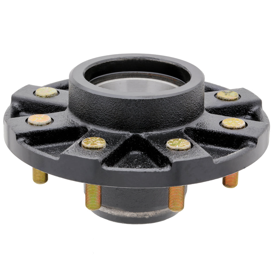 HUB 86065 - 8 on 6.5" Idler Hub - 7,000 lbs Trailer Axle - Races Installed: 25520, 14276 - Fits #42 Spindles