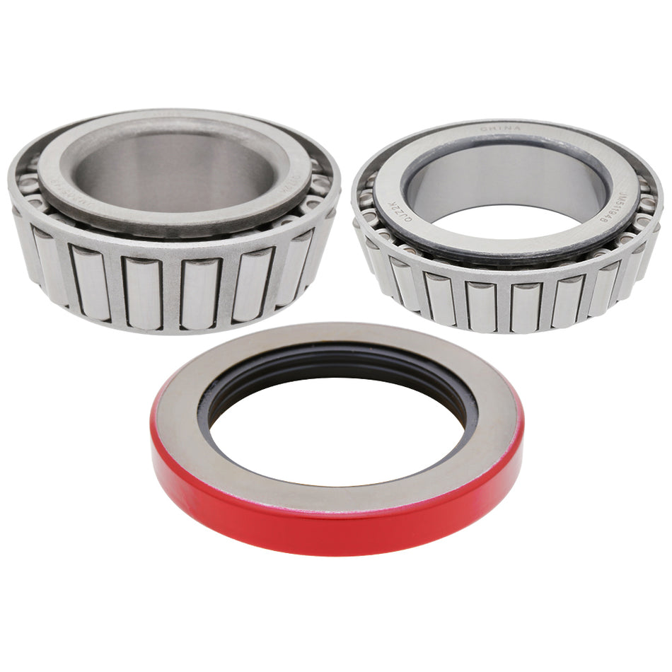 10K-12K - Trailer Axle Bearing Kit, Inner Bearing JM511946, Outer Bearing JM205149, 010-056-00 Oil Seal, Cotter Pin, 120 Spindle Al-K0 (K1693895)