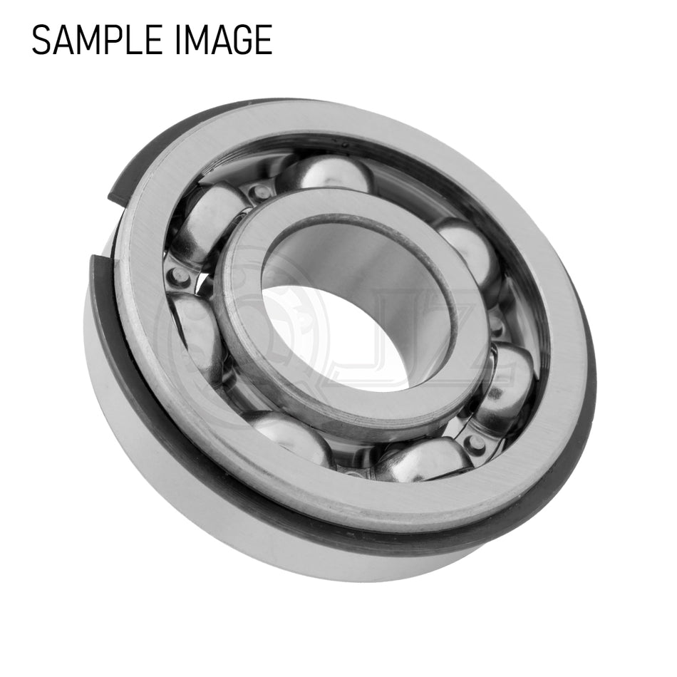 6306 - Deep Groove Radial Ball Bearing with Snap Ring, 1.181" Bore (ID) | Open Style (No Seal)