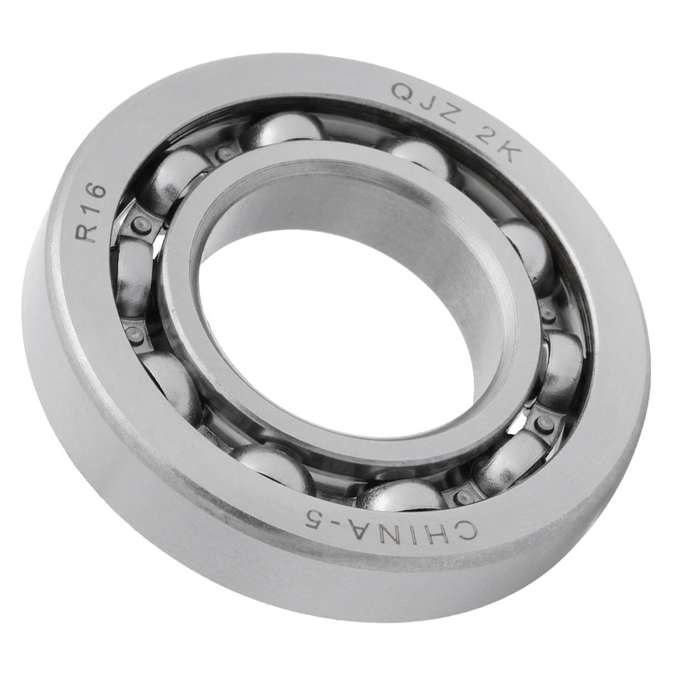 R16 - Deep Groove Radial Ball Bearing, 1" Bore (ID) | Open Style (No Seal)