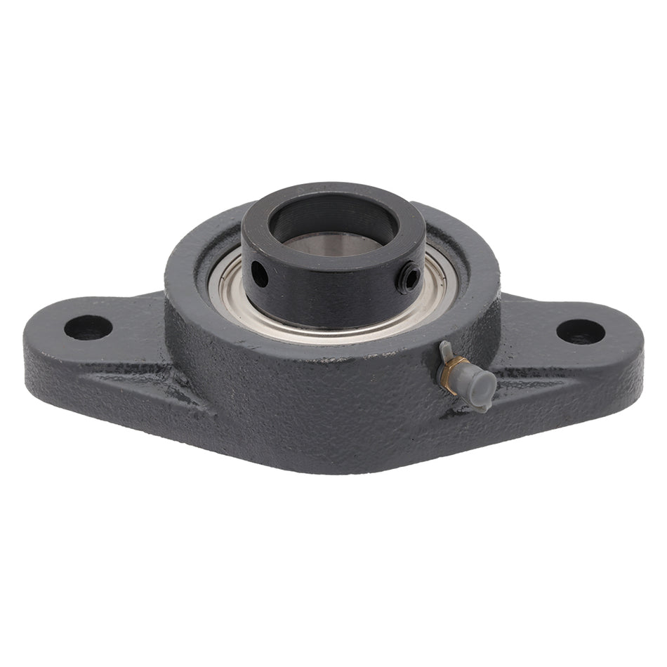 SAFL206-19, 2-Bolt Flange Mounted Ball Bearing, 1 3/16 in Bore (ID), Insert Bearing: SA206-19, Housing: FL206, with Locking Collar