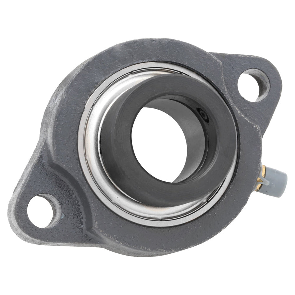 SALF201-8G, 2-Bolt Flange Mounted Unit Bearing, 1/2 in Bore (ID), Insert Bearing: SALF201-8G, Housing: LF203, with Locking Collar