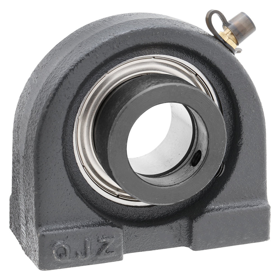 SATB205-15, Tapped Based Pillow Block Mounted Unit Bearing, 15/16 in Bore (ID), Insert Bearing: SA205-15, Housing: TB205, with Locking Collar
