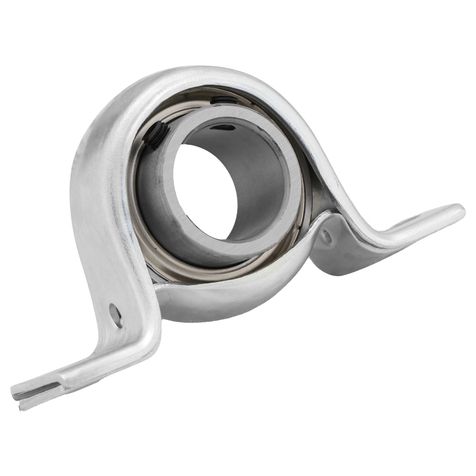 SBPP201 - Pressed Steel Pillow Block Ball Bearing Mounted Unit, Insert Bearing: SB201, Steel Housing: PP203