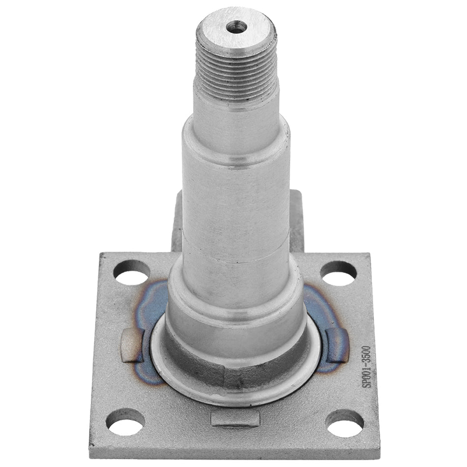 Spindle #84 - Square Tubular 4" Drop Axle - E-Z Lube Weld-On with Brake Flange - 3,500 lbs Trailer Axle