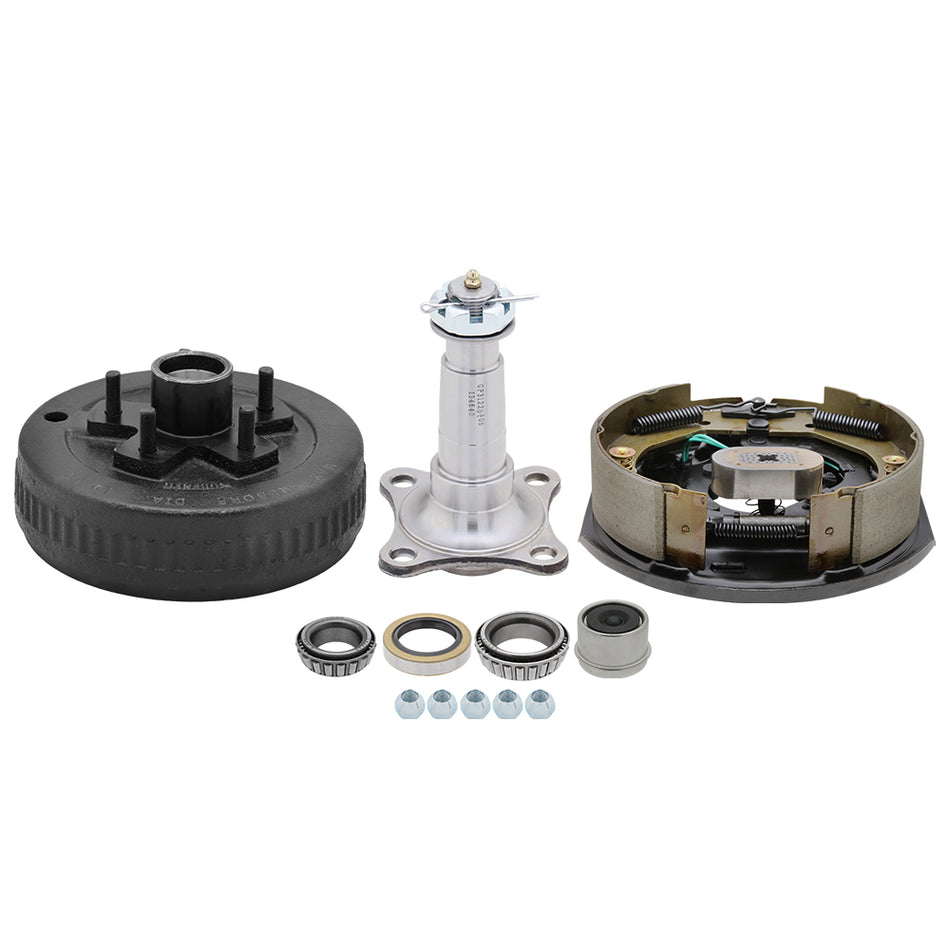 5 on 5" - Hub Drum & Electric Brake 10" for Spindle #84 - 3,500 lb Trailer Axle, L44649/10 & L68149/11 Bearing Seal Kit