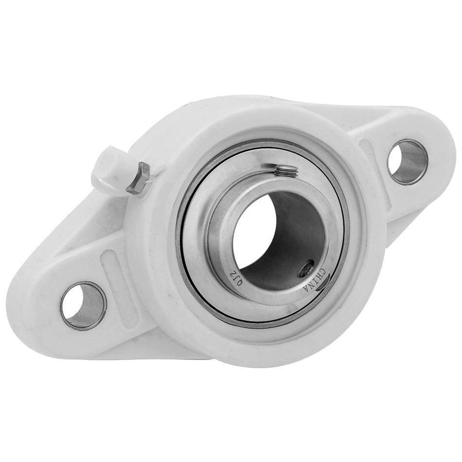 SPUCFL208-25, Plastic 2-Bolt Flanged Mounted Unit Bearing, 1.75 in Bore (ID), Insert Bearing: SUC208-25, Housing: FL208 (P)