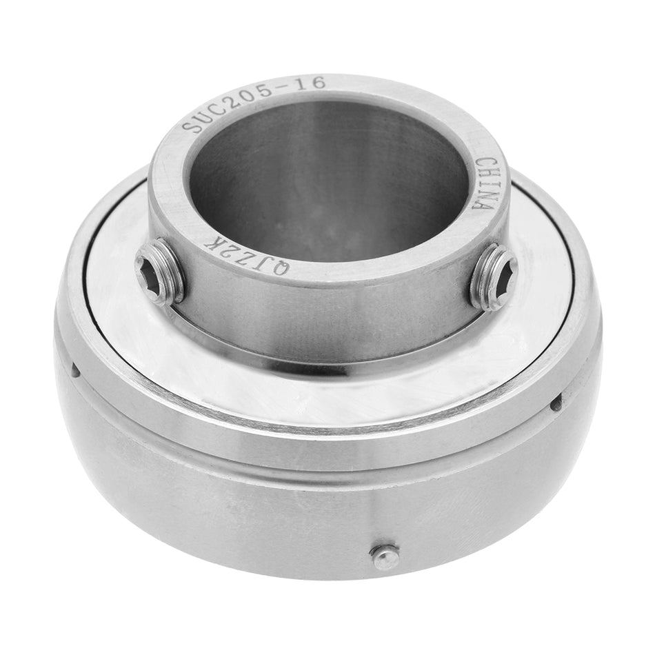 SSUC205-16 - Stainless Steel Insert Bearing, 1.0" Bore (ID), Locking Set Screw
