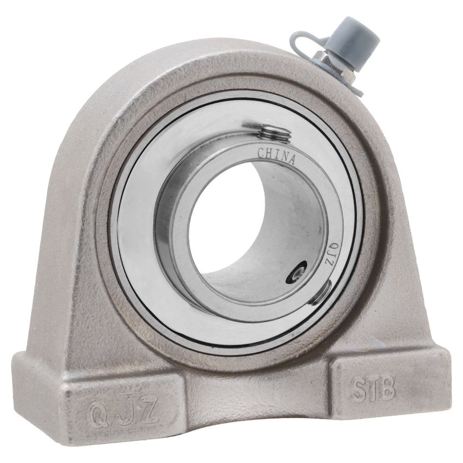 SUCSTB206-18, Stainless Steel Tapped Based Pillow Block Mounted Unit Bearing, 1 1/8 in Bore (ID), Insert Bearing: UC206-18, Housing:, Housing: TB206