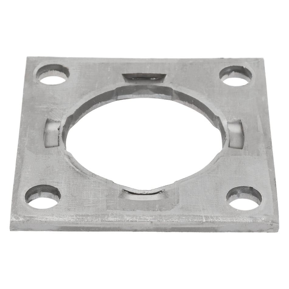 Trailer Axle Spindle Backing Plate Flange - 2.30 in ID Diameter - 4 Hole Bolt Bracket - Compatible with 2,000-3,000 lbs Trailer Square Bracket