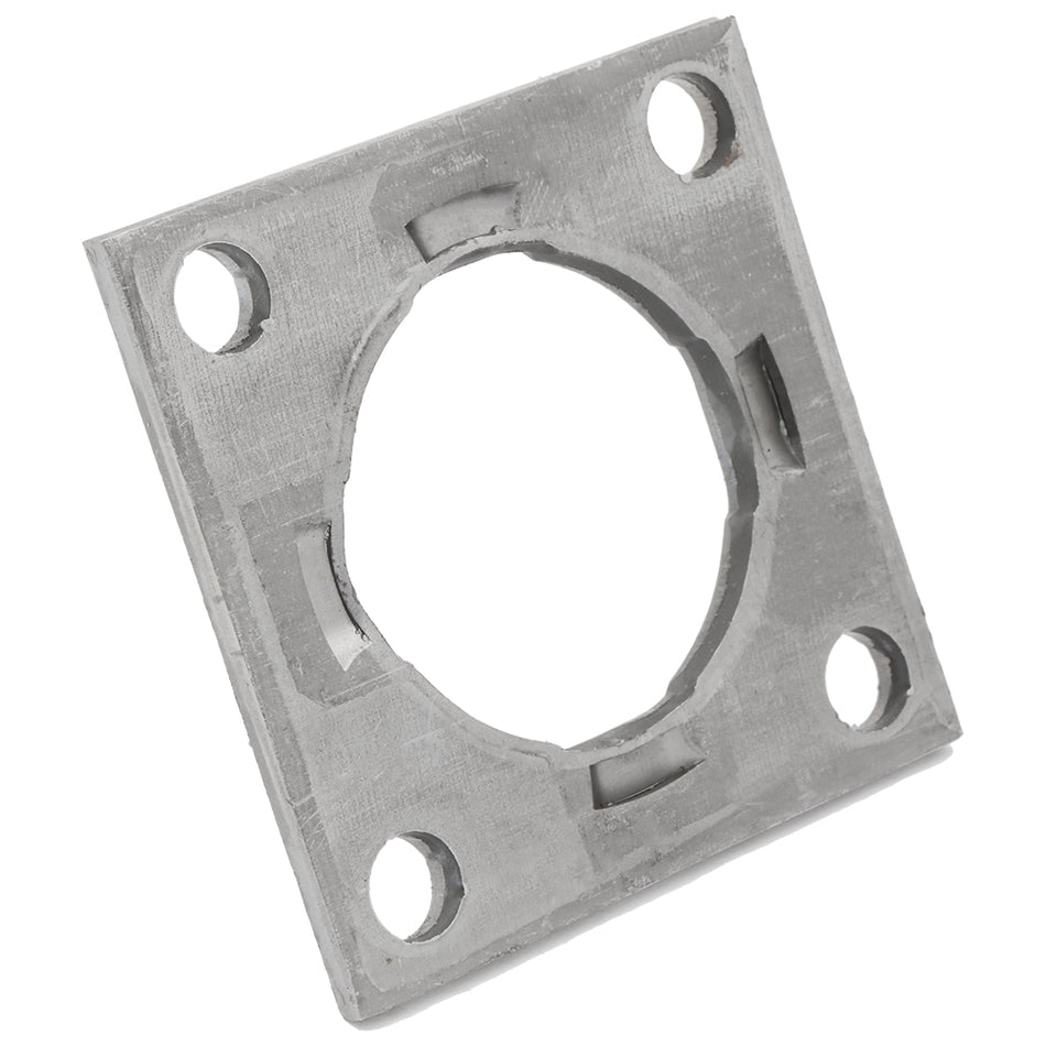 Trailer Axle Spindle Backing Plate Flange - 2.30 in ID Diameter - 4 Hole Bolt Bracket - Compatible with 2,000-3,000 lbs Trailer Square Bracket