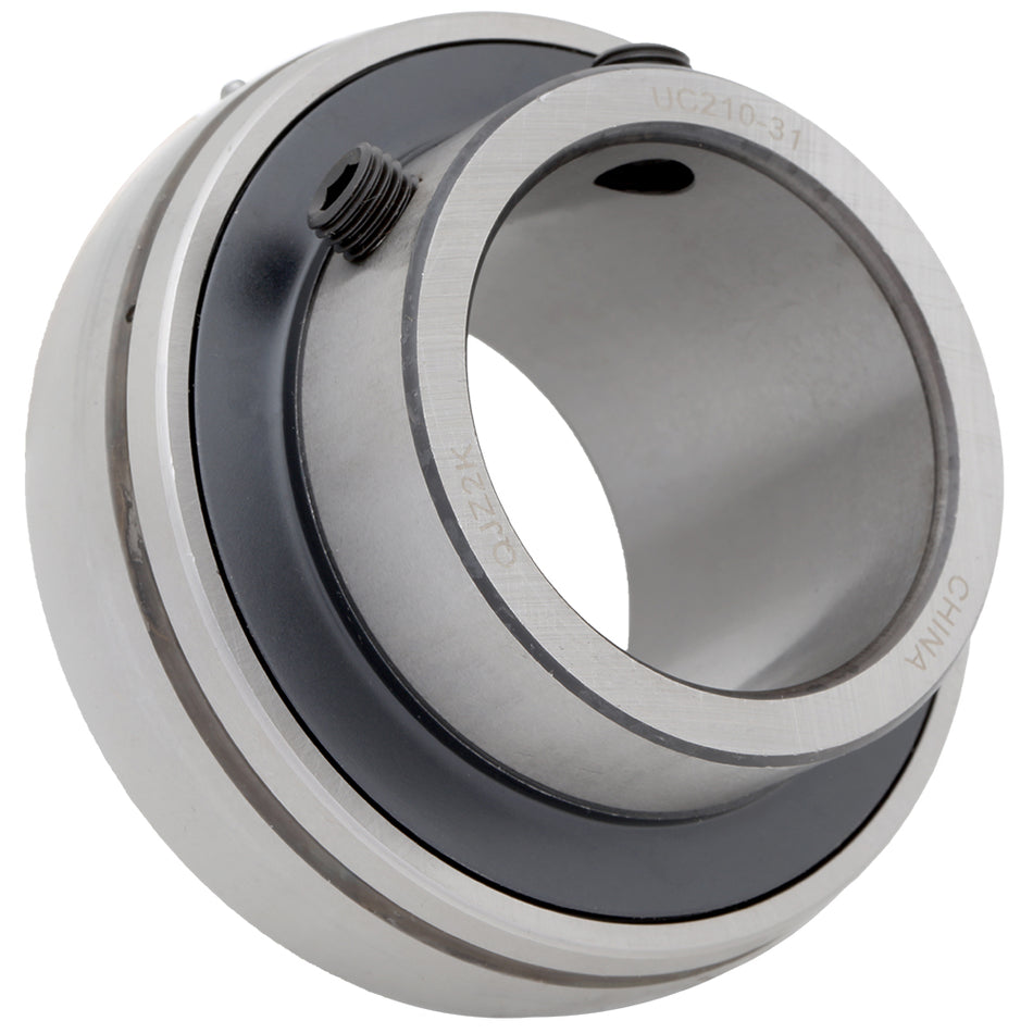 UC210-31 - Insert Bearing, 1.938" Bore (ID), Locking Set Screw