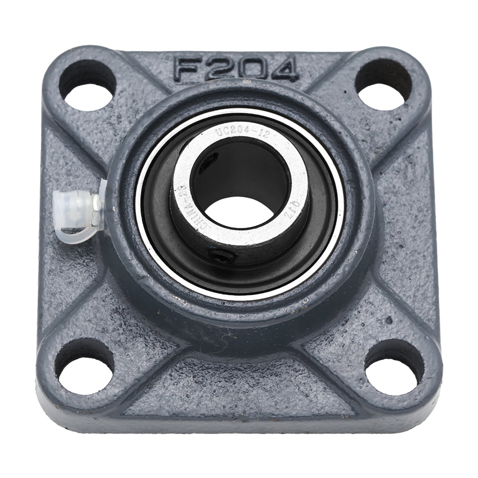UCF204-12,  4-Bolt Flange Mounted Unit Bearing, 0.75" Bore (ID),  3/4 " Bore (ID),  Insert Bearing: UC204-12