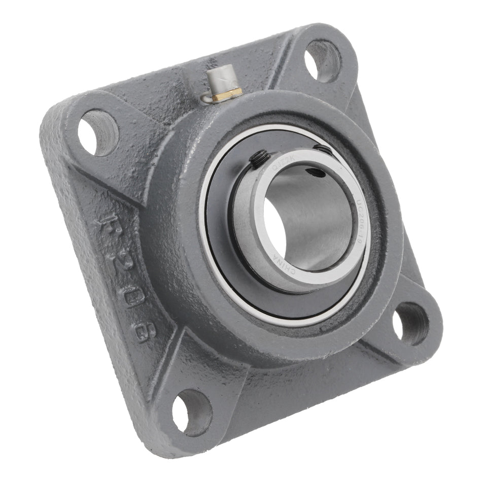 UCF206-19,  4-Bolt Flange Mounted Ball Bearing, 1.188" Bore (ID),  Insert Bearing: UC206-19,  Housing: F204