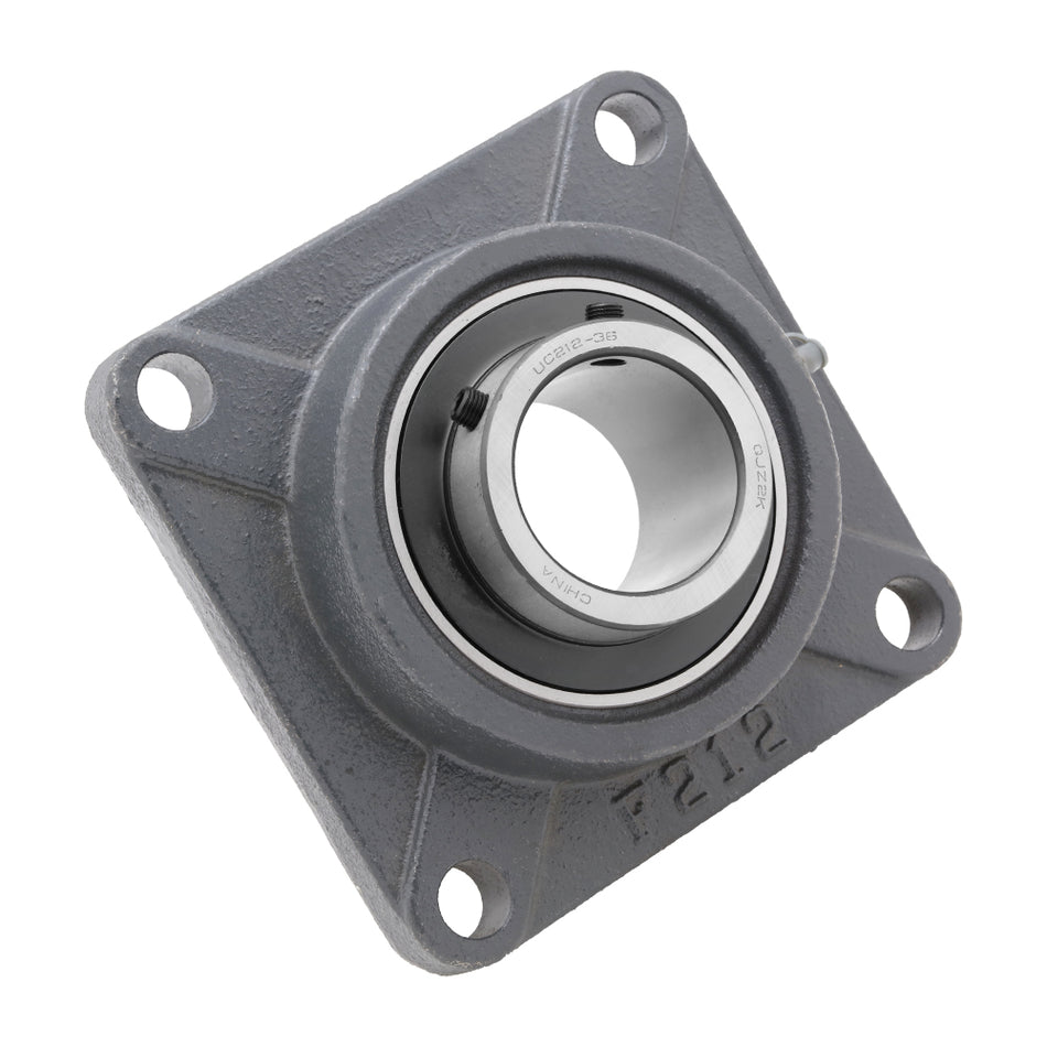 UCF212-36,  4-Bolt Flange Mounted Ball Bearing, 2.25" Bore (ID),  Insert Bearing: UC212-36,  Housing: F204