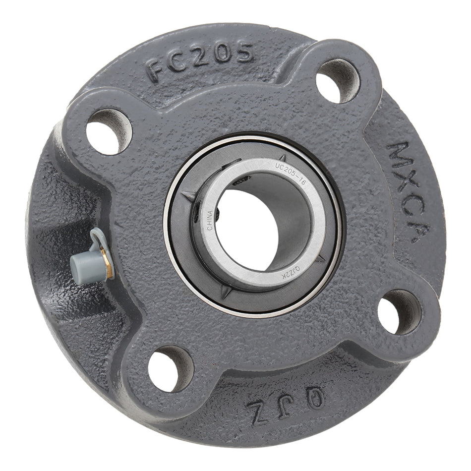 UCFC205-16, 4-Bolt Flange Mounted Ball Bearing, 1.0"Bore (ID), Insert Bearing: UC206-16, Housing: FC205