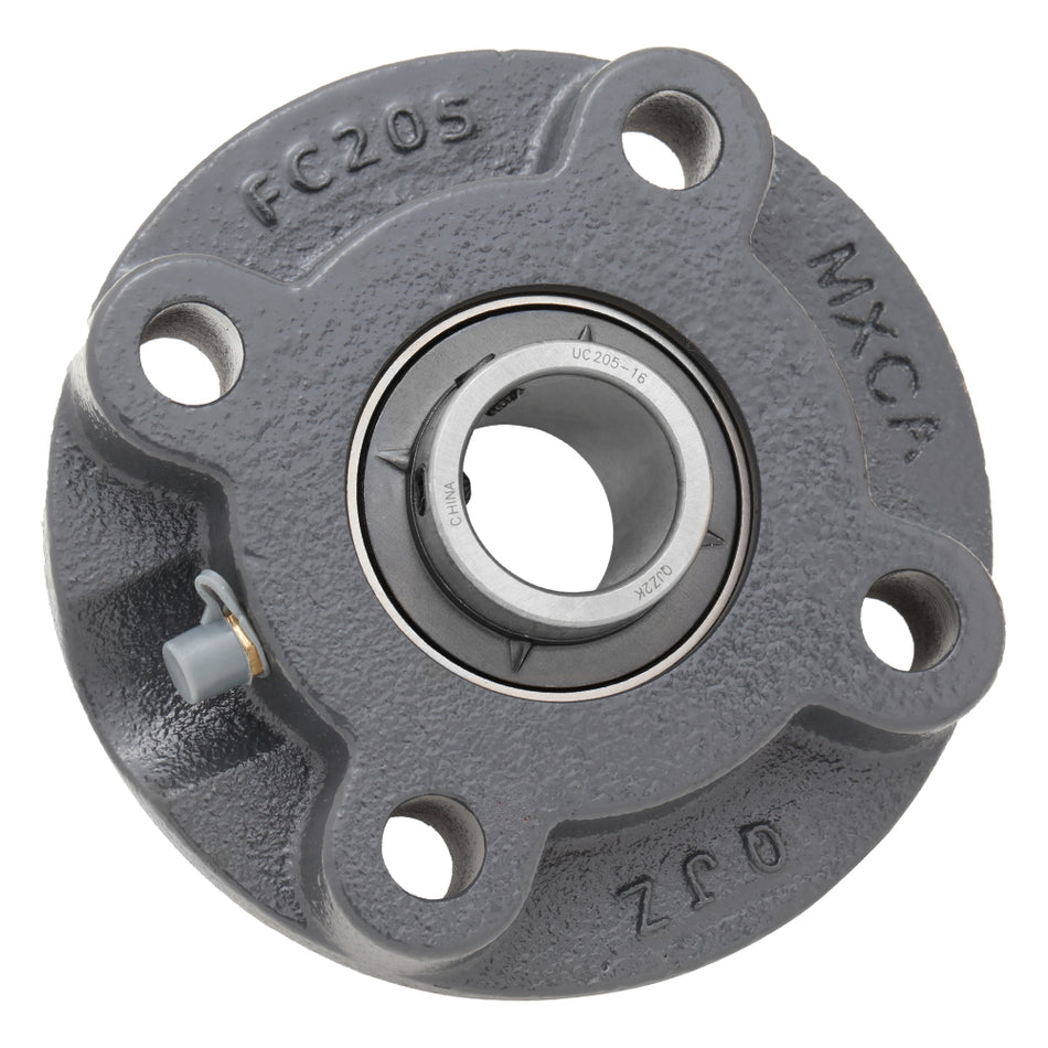 UCFC205, 4-Bolt Flange Mounted Ball Bearing, 0.984"Bore (ID), Insert Bearing: UC205, Housing: FC205