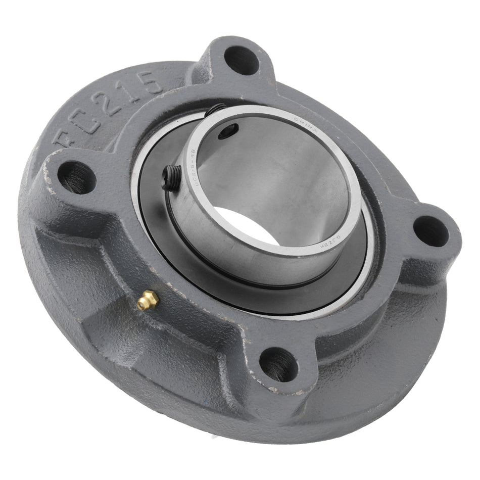 UCFC215-48, 4-Bolt Flange Mounted Ball Bearing, 3.0"Bore (ID), Insert Bearing: UC215-48, Housing: FC215