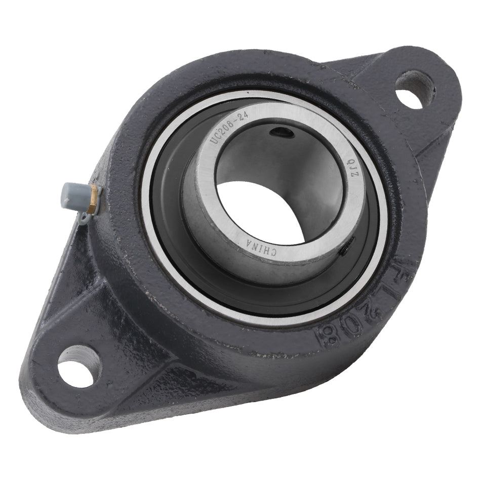 UCFL208-24 - 2-Bolt Flange Mounted Ball Bearing, Insert Bearing: UC208-24, Cast Iron Housing: FL208