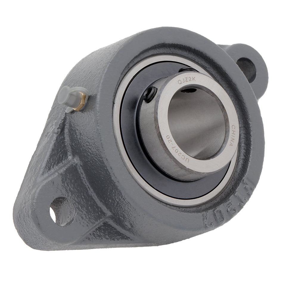 UCFT207-20, 2-Bolt Mounted Unit Bearing, 1.25 in Bore (ID), Insert Bearing: UC207- 20, Housing: FT207