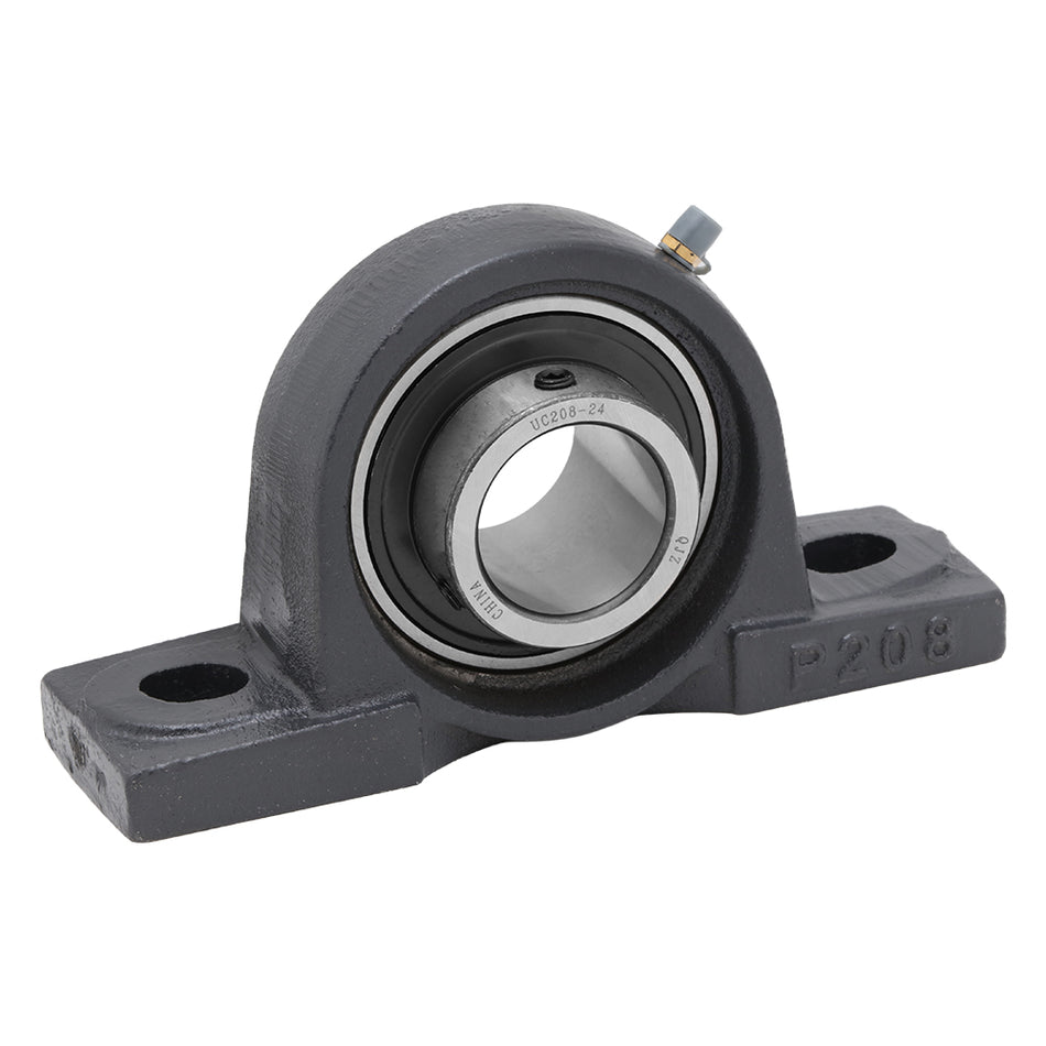 UCP208-24, Pillow Block Mounted Unit Bearing, 1.5 in Bore (ID), Insert Bearing: UC208-24, Housing: P208