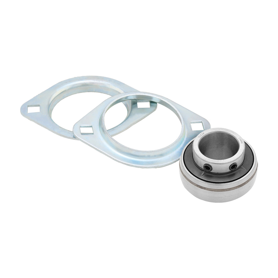 UCPFL205-14-R3-P6V2, Pressed Steel 2-Bolt Mounted Unit Bearing, 0.875 in Bore (ID), Insert Bearing: UC205-14 R3 P6V2, Housing: PFL205 (Pressed Steel)