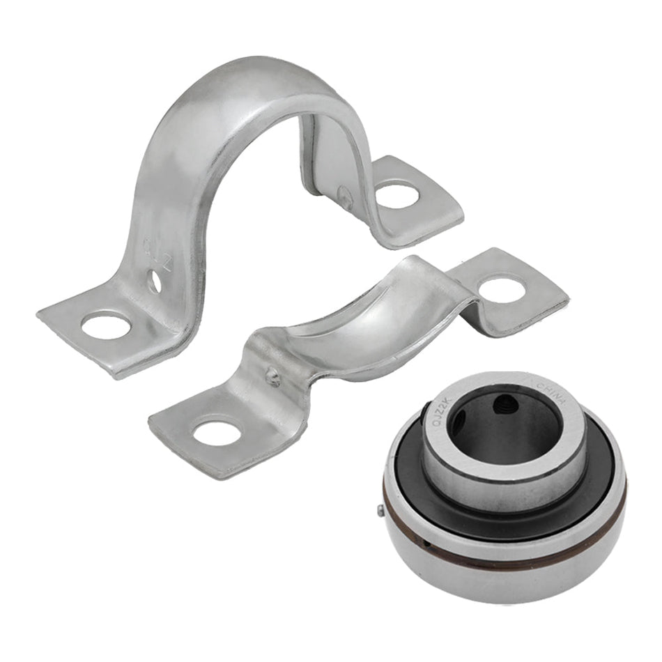 UCPP207-20, Pressed Steel Pillow Block Mounted Unit Bearing, 1.25 in Bore (ID), Insert Bearing: UC207-20, Housing: PP207